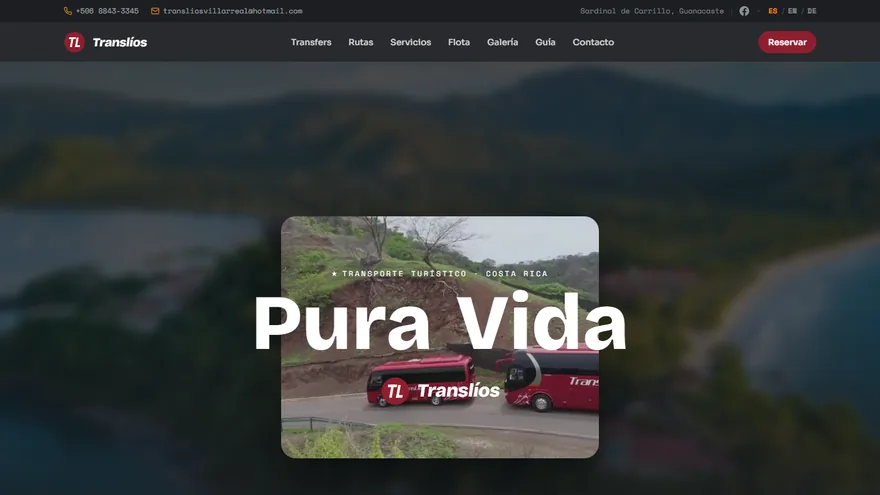 Sitio web de Translios